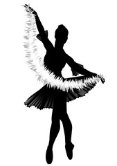 The ballerina with a garland