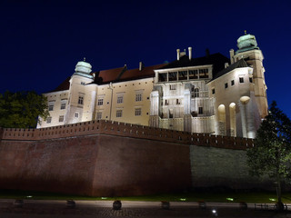 Naklejka premium Wawel Castle by night