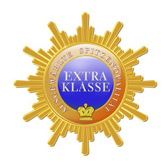 button logo siegel extra klasse
