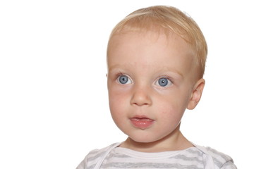 portrait of a cute little boy