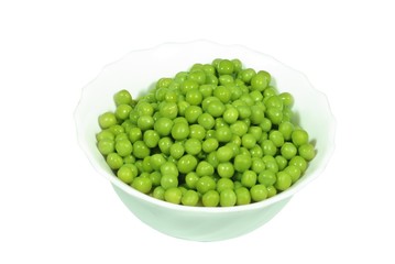 green peas in dish