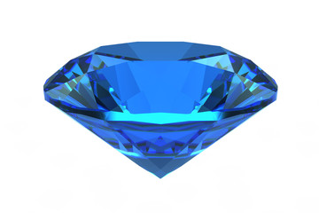 Sky blue round topaz gemstone