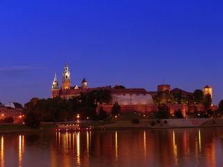Obraz premium Wawel Castle by night