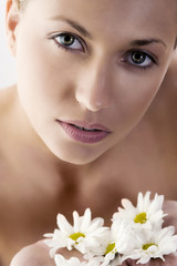 Fototapeta premium close up of blond girl