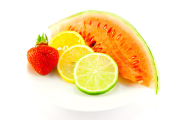 Citrus Fruit with Strawberry and Melon
