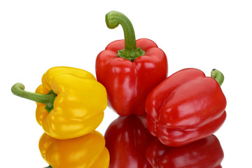 yellow red peppers
