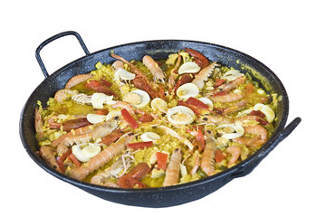 Paella española.