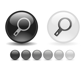 Internet shiny buttons. Vector illustration.