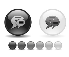 Internet shiny buttons. Vector illustration.