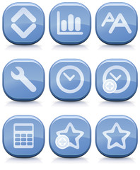 Icônes lagon bleu 5