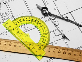 set instruments  for geometric drawings