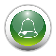 Glossy Bell Sign Button