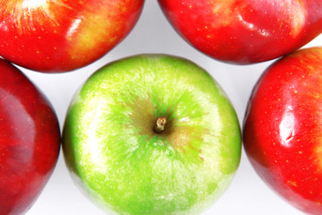 fresh apple - green and red