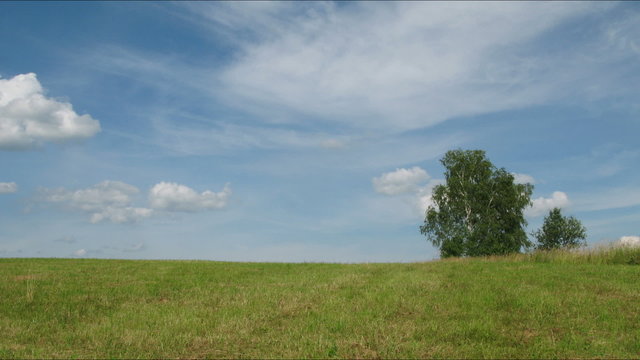 Green Field and clouds