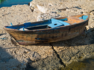 abandoned boat
