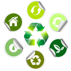 ecology sticker , icon