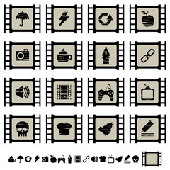 film cell icons set 2