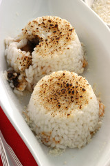 Bombe di riso con piccioni - Primi Emilia Romagna © Comugnero Silvana