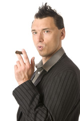 Business-Punk, Manager raucht Zigarre