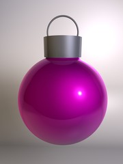 Weihnachtskugel Pink