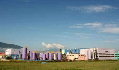 Fototapeta premium fabbrica colorata