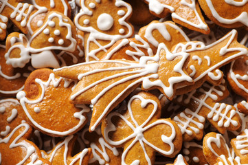 Gingerbread cookies - obrazy, fototapety, plakaty