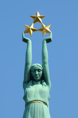Statue of the liberty in Riga