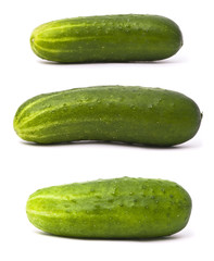 Fresh cucumbers set