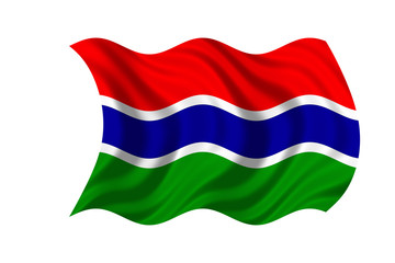 Obraz premium The Gambia Flag