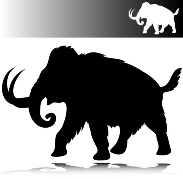 mammoth vector silhouettes