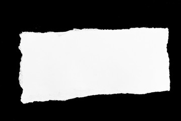 white paper black background
