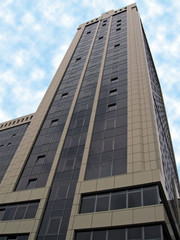 Obraz premium urban business glass reflective office building in Europe