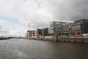 Hamburg Hafencity bewölkt