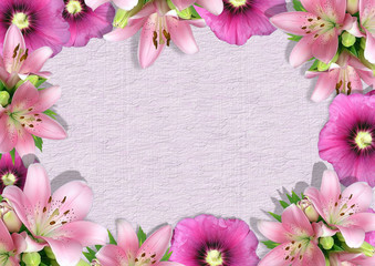 Framework from flowers 2