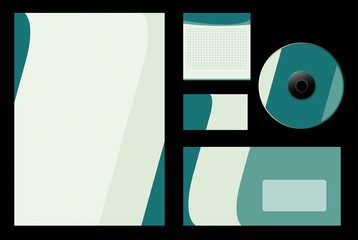 Template background  for blank, card, cd, envelope, notepaper