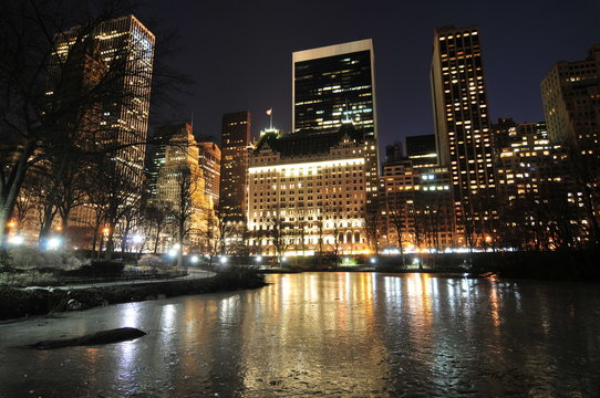 Fototapeta Central Park at night