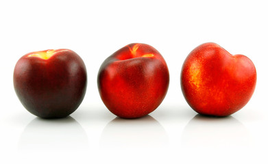 Three Ripe Peaches (Nectarine)