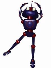 Deurstickers Toon Robot © Andreas Meyer