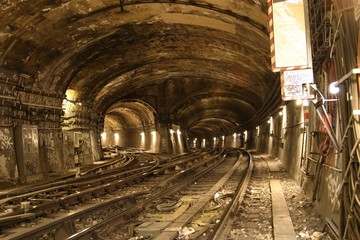 Fototapeta na wymiar U-Bahn Tunnel