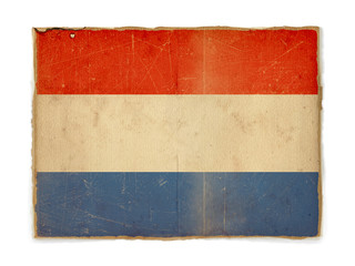 grunge flag of Netherlands