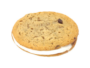 Chocolate chip creme cookie