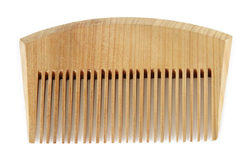 wooden comb isolated