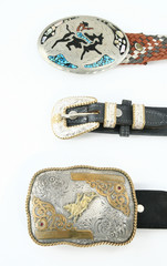 Cowboy belt buckles