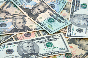 pile of money spread out
