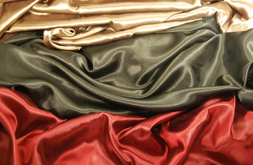 red black and gold satin - 15706217