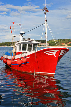 Fototapeta Red ship