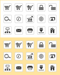 Set of e-commerce icons