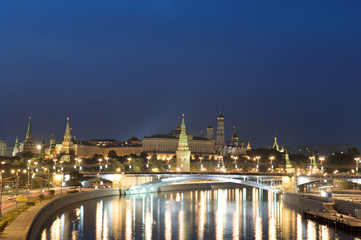 Fototapeta na wymiar Moscow Kremlin in the night