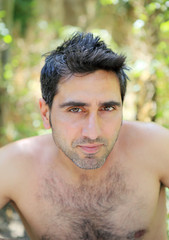 Obraz premium Regard d'un homme