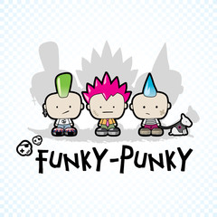 Funky - Punky Vector Illustration